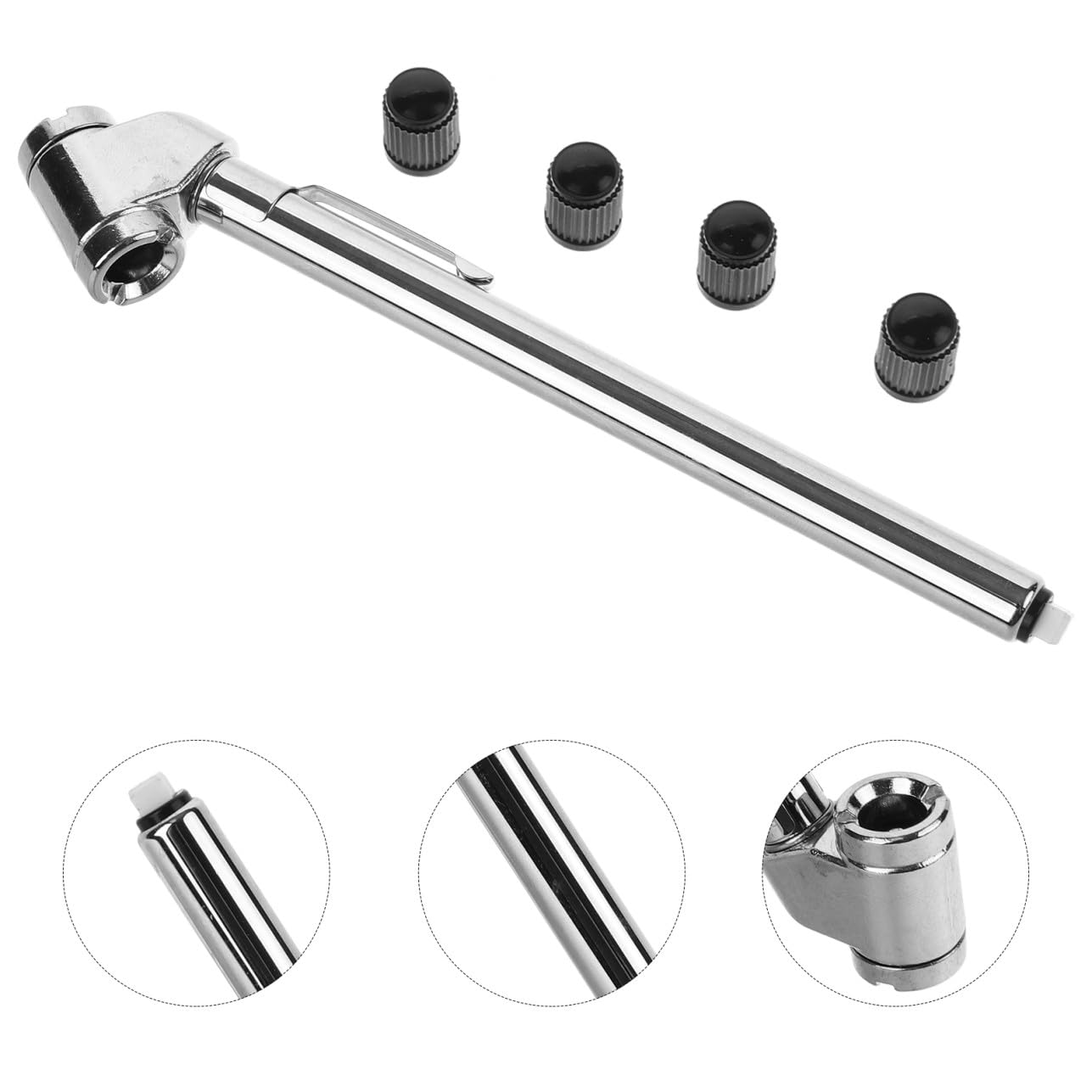 MAGICLULU 4 Pezzi Manometro per Pressione Pneumatici Portatile Misuratore Pressione per Auto con Design Compatto Facile da Usare e Compatibile con Tutti Veicoli