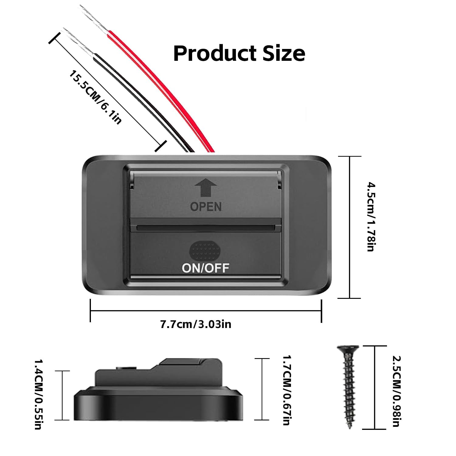 12V Panel Wall Mount USB Outlet,Dual PD3.0 Type C Quick Charge 72W & QC3.0 18W USB Socket with Waterproof Lid for RV Marine Boat Bus ATV Motorcycle Truck