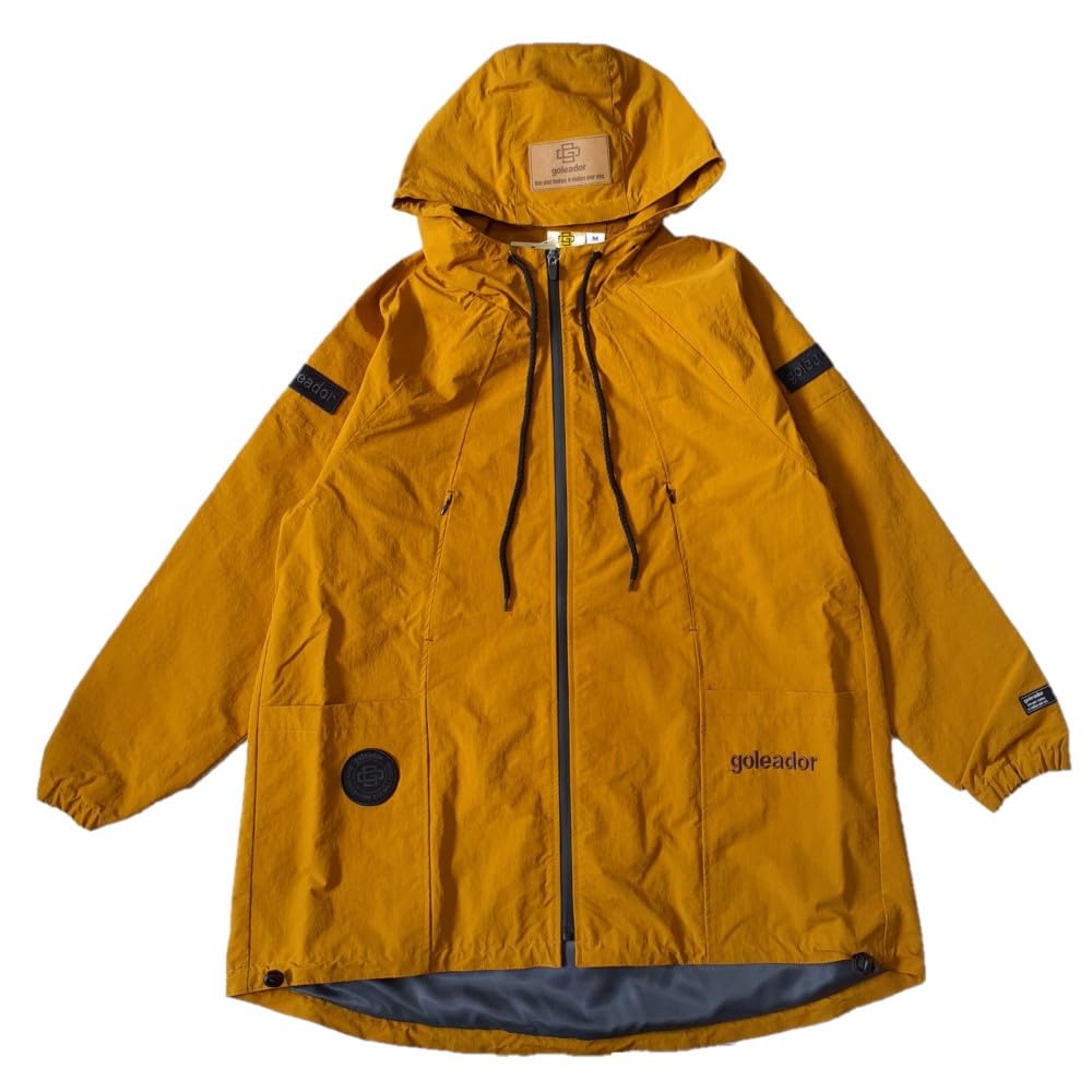 Amazon | [ゴレアドール] ナイロンワッシャー フードZIP ハーフ コート