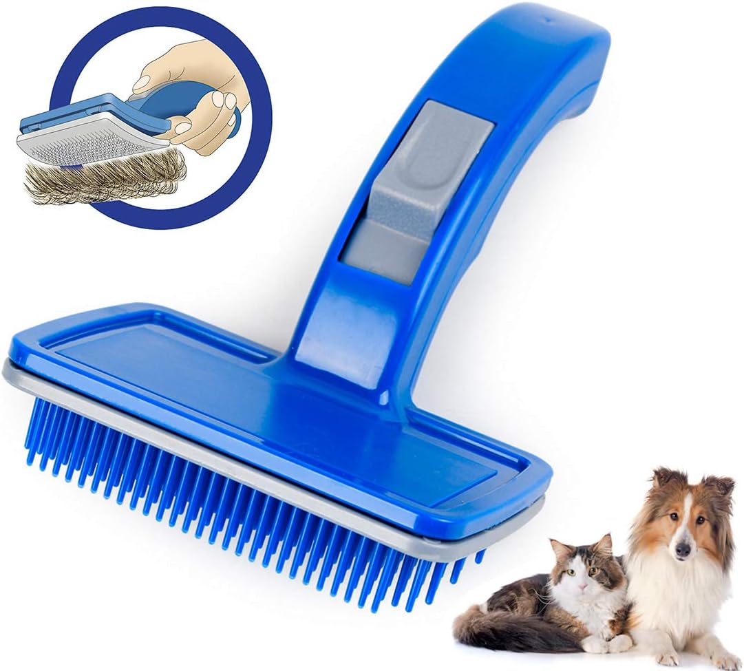 Self Cleaning Dog Brush Cat Brush Pet Brush Dog Grooming Brush Cat