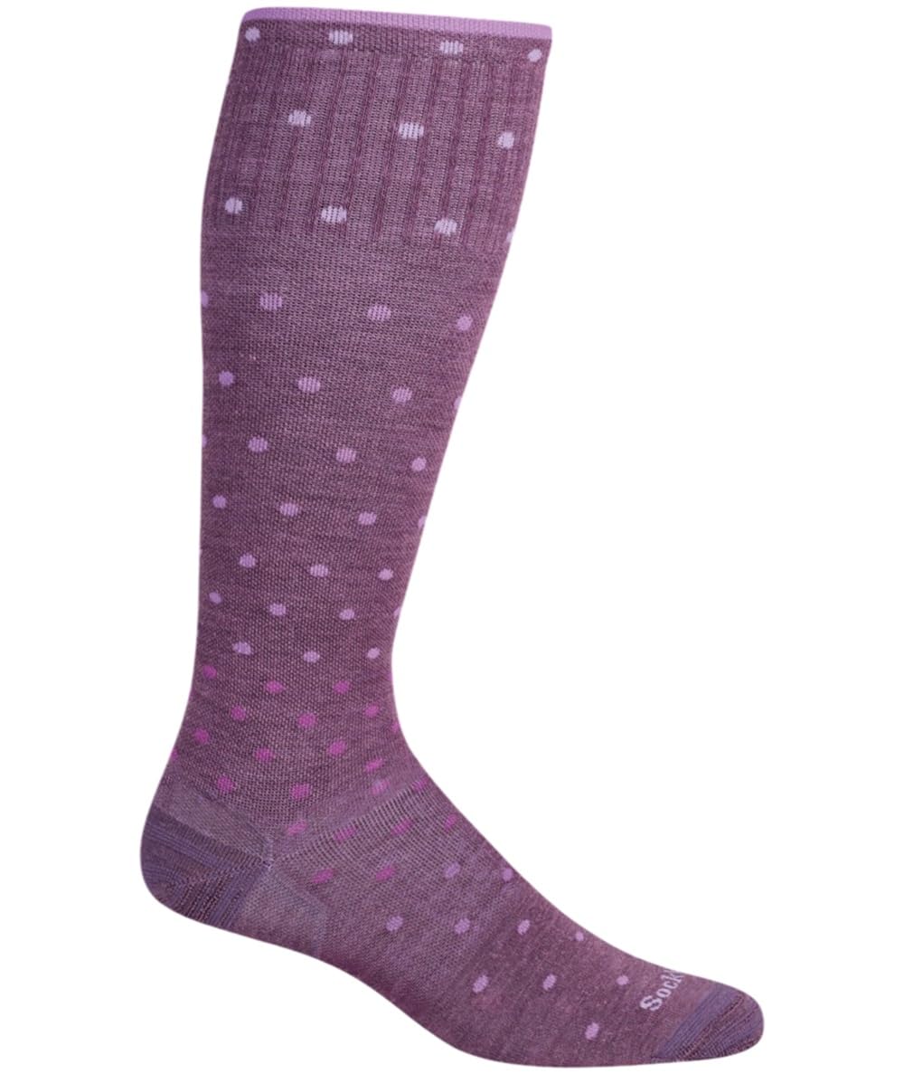 Sockwell Women's On the Spot Knee High Moderate Graduated Compression Sock, Orchid - M/L