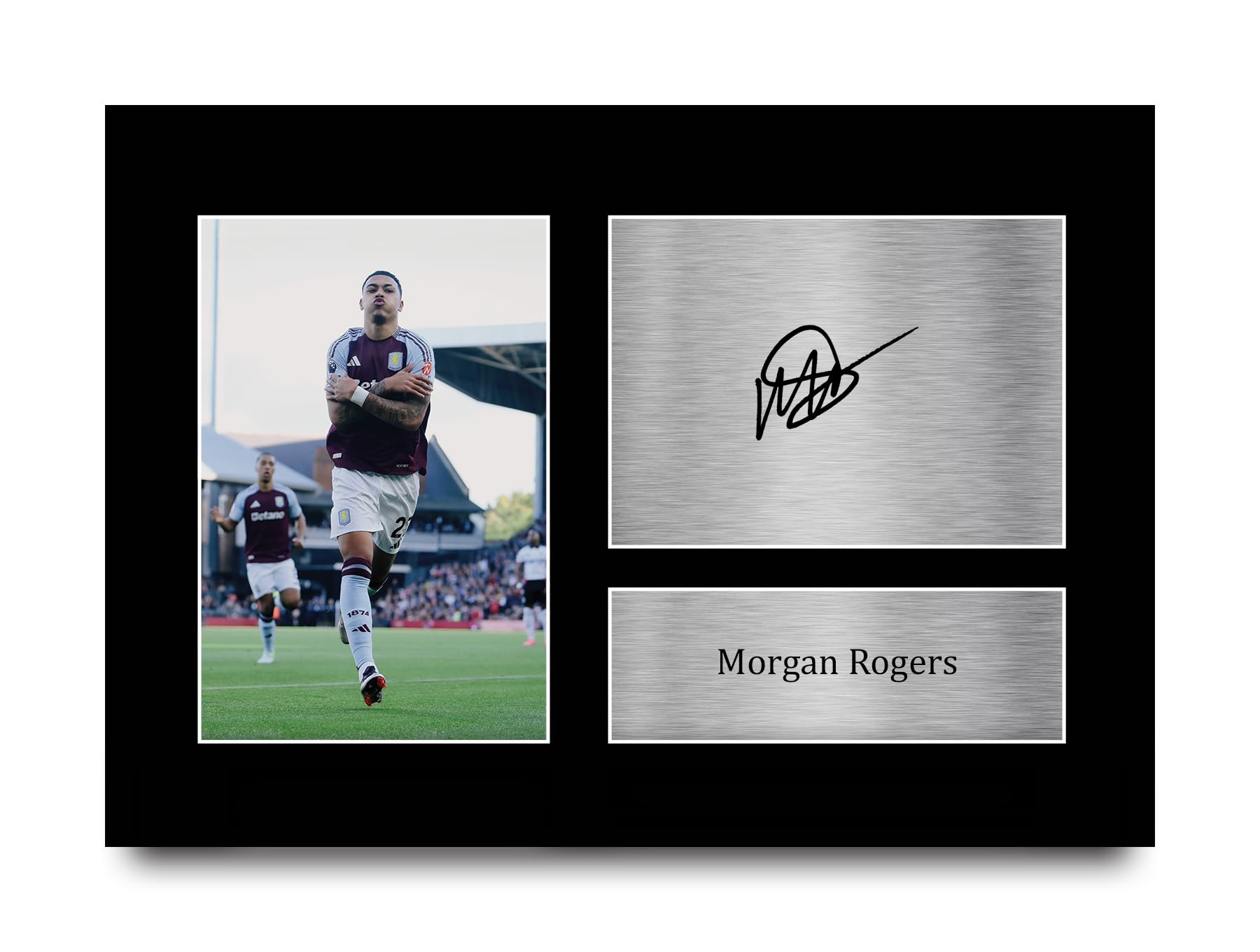 HWC Trading Morgan Rogers Aston Villa Gifts Printed Signed Autograph Picture for Football Fans and Supporters - A4