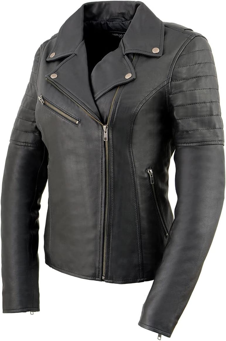 Milwaukee Leather SFL2870 Women's ‘Duchess’ Black Motorcycle Style Fashion Casual Leather Jacket - X-Large - Image 6