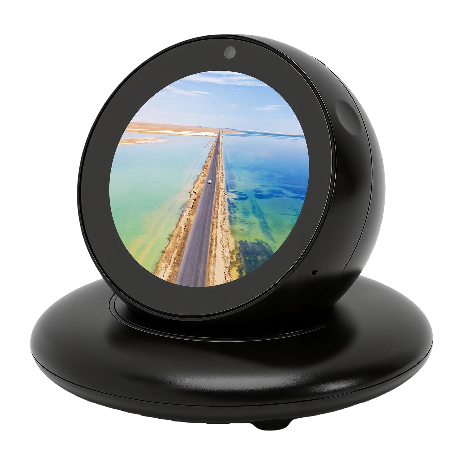 AUNMAS AI Smart Car Robot Interazione Vocale Doppio Microfono Localizzazione Sorgente Sonora Schermo LCD da 2,1 Pollici con Riproduzione Musicale Espressioni Animate per Compagno di Guida