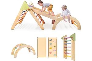LOL-FUN Pikler Triangle Toddler Gym