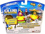 Disney Club Penguin Series 3 Mix N Match Mini Figure Pack Sombrero Guy and Fiesta Girl (Includes Coin with Code!)