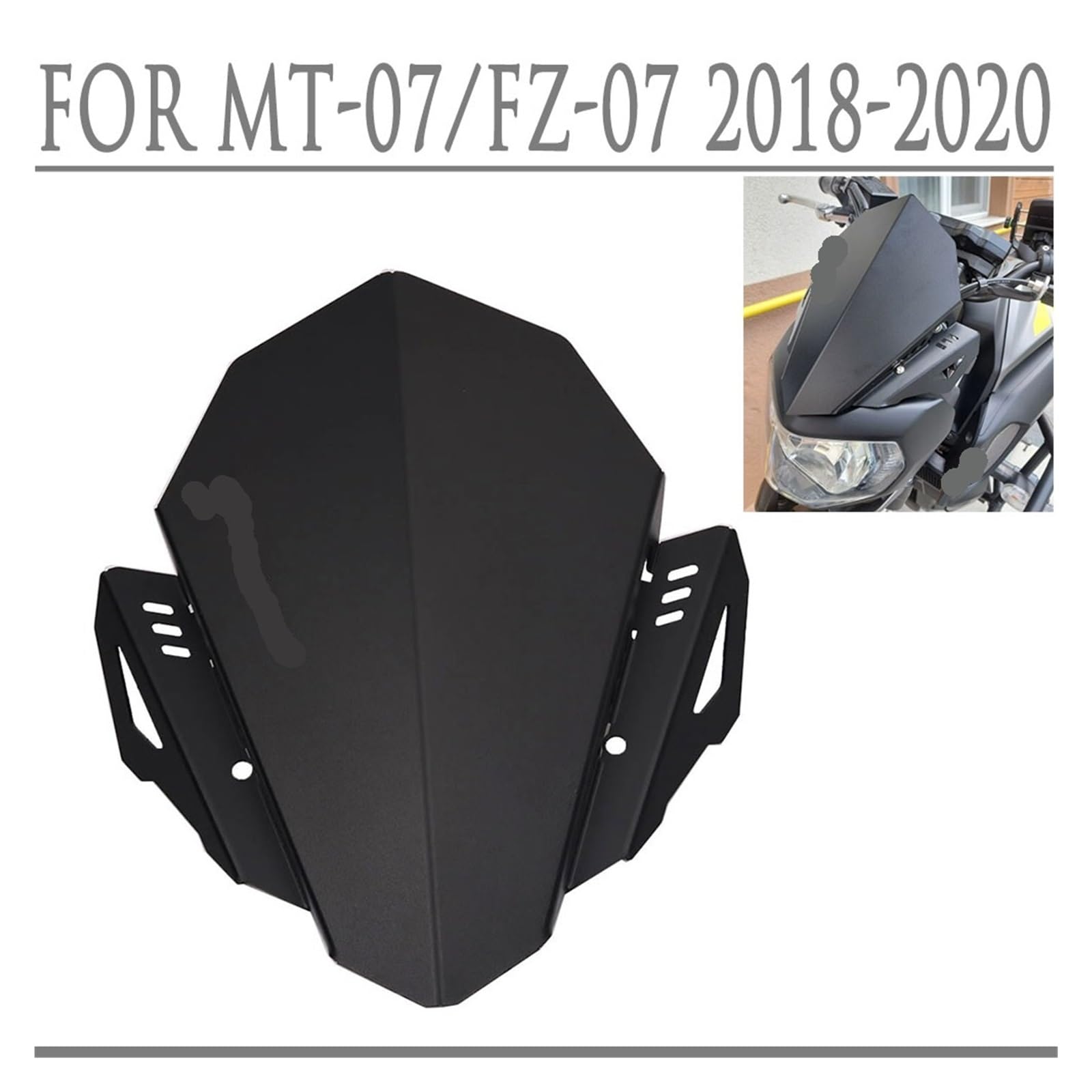 Deflettore Vento Moto Parabrezza Parabrezza Anteriore Ve-nto Deflettore Guard Per Yam&aha MT07 FZ07 MT 07 FZ 07 2018 2019 2020 Deflettori