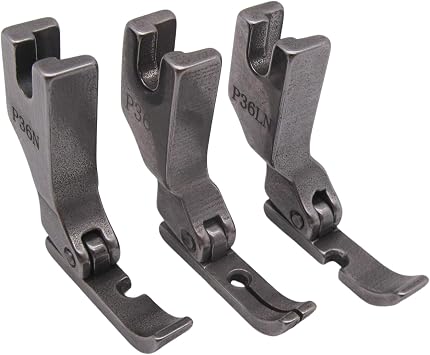 CKPSMS Brand -Zipper Foot Set - Left, Right & Center #P36N+P36LN+P363 Compatible with/Replacement for JUKI Brand DDL-5550 8300 8500 8700 TL-18QVP TL-2010Q Brother Brand DB2-B735 DB2-B758 PQ1500