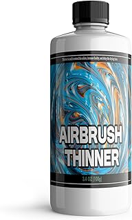 Premium Airbrush Thinner - 3.4 oz Water-Based Acrylic Paint Thinner - for Acrylic Paint - Latex Paint Thinner for Smooth, Consistent Finish - Improve Color Flow