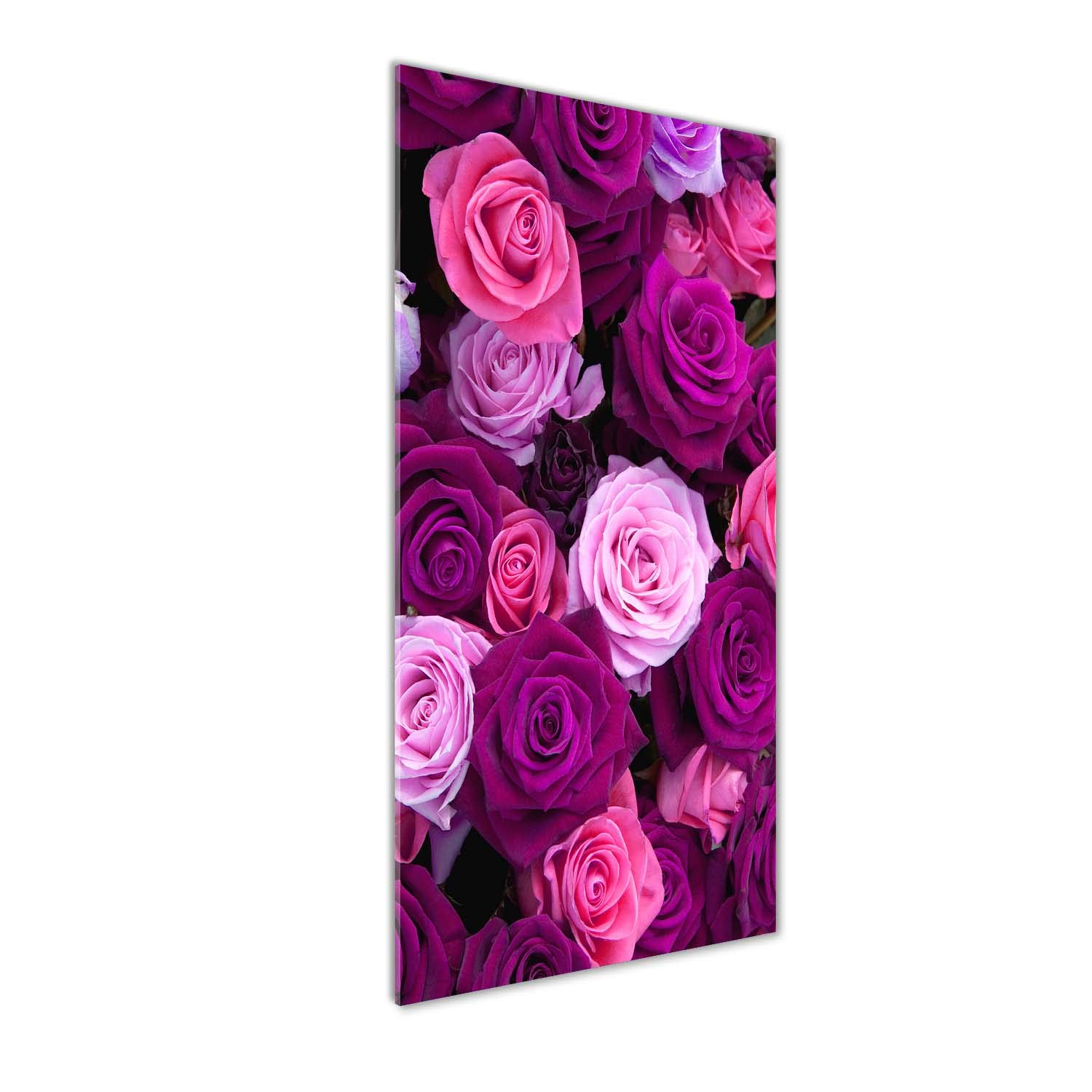 Image roses roses Tulup en verre trempé 50x125 cm, idéal pour illuminer votre chambre