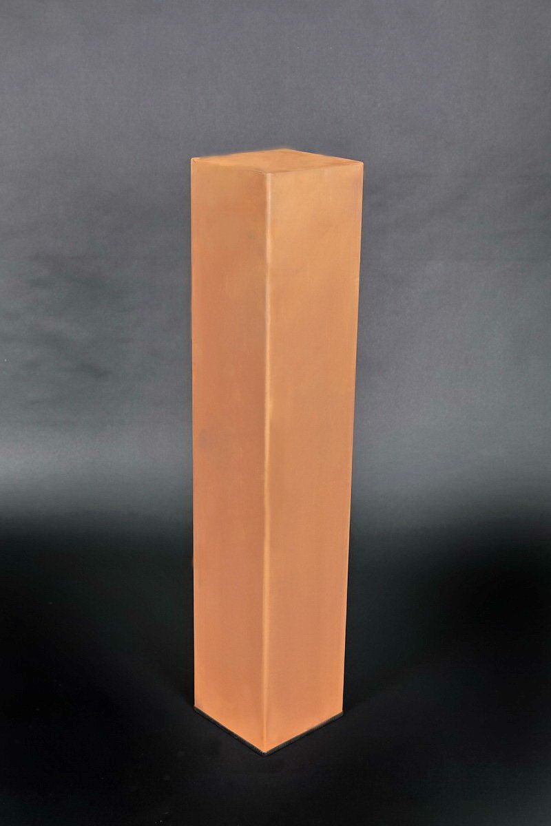 Generisch Rost Säule + Schale RS03 + S01 ohne Motiv blank Fackelsäule Blumensäule Rostsäulen Rost Deko