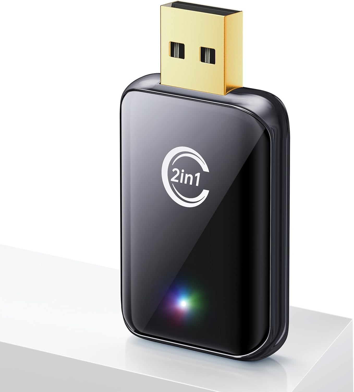 2-in-1 Wireless CarPlay Adapter (USB-A to USB-C) - Plug and Play
