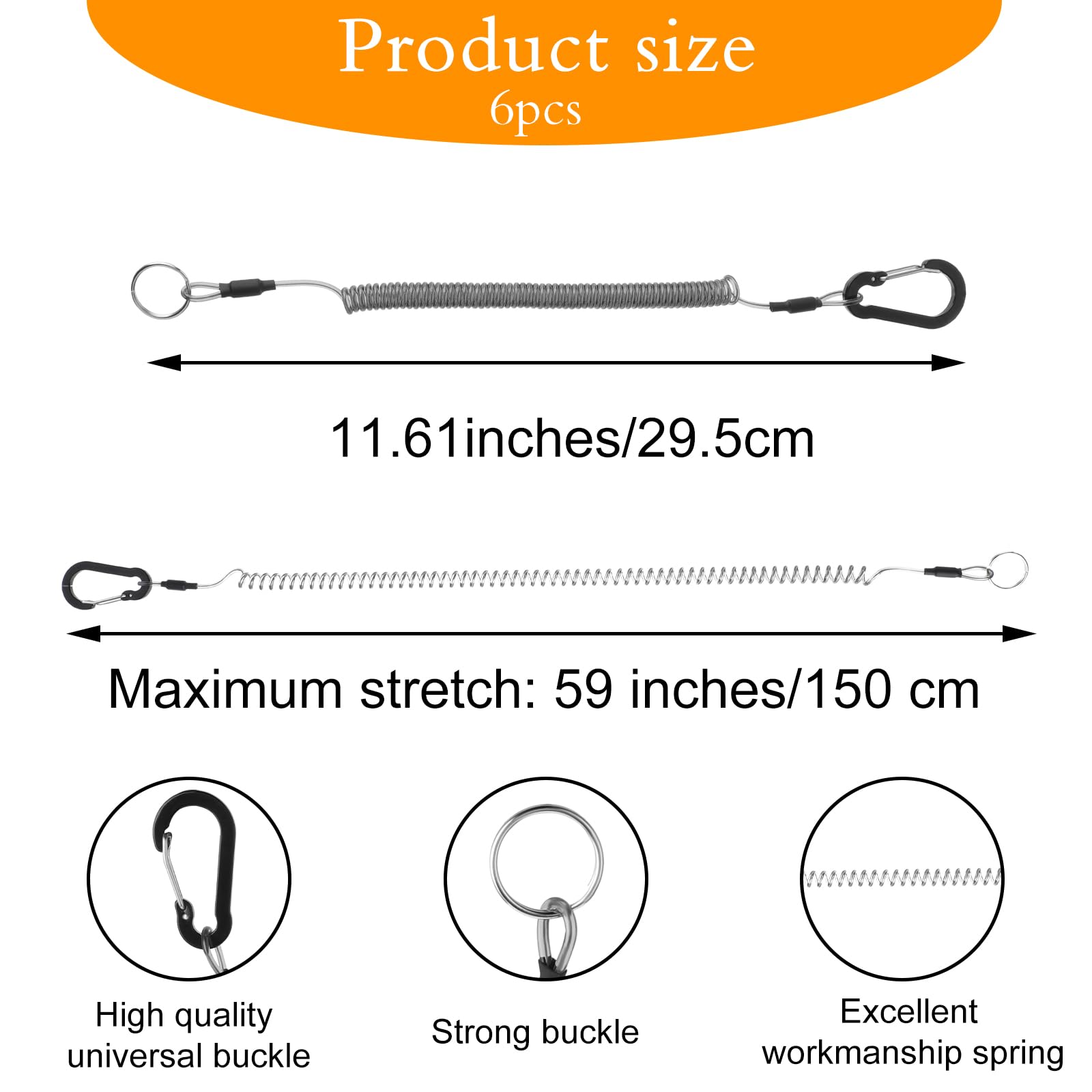 Elevatech Safety Coiled Lanyard - Image 2