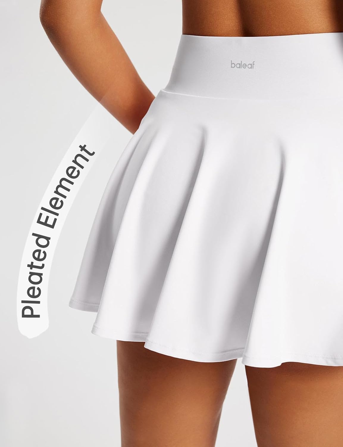 baleaf Women's Tennis Skirts High Waisted Tummy Control Pleated Athletic Golf Skorts Skirts for Running with 2 Pockets - Image 6