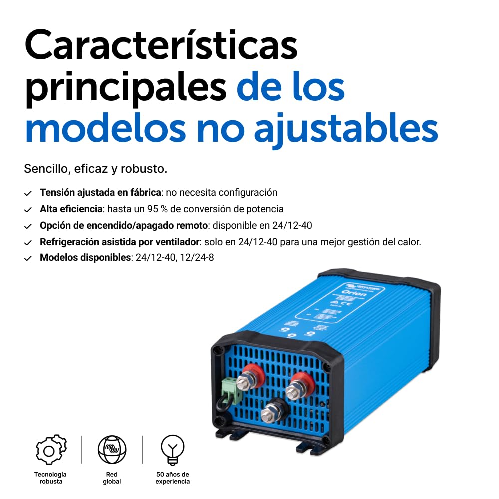 Victron Energy Orion IP20 24/12-Voltios 70 amperios Convertidor de CC a CC No Aislado, Alta Potencia