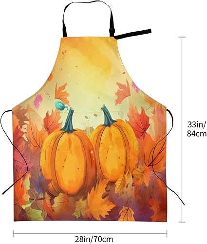 Miniatura 3 de Nameapo Shark Jumping Home Delantales con 2 bolsillos de 33 x 28 pulgadas para hombres y mujeres, babero de cocina impermeable de mar oceánico