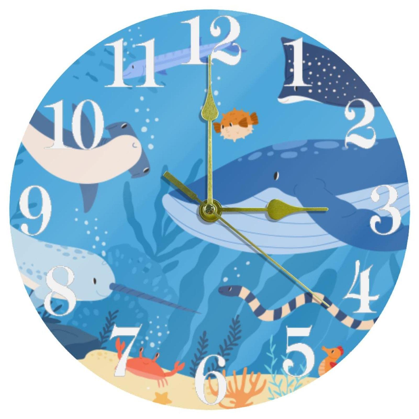 Horloge murale silencieuse sans tic-tac 25 cm contre les insomnies