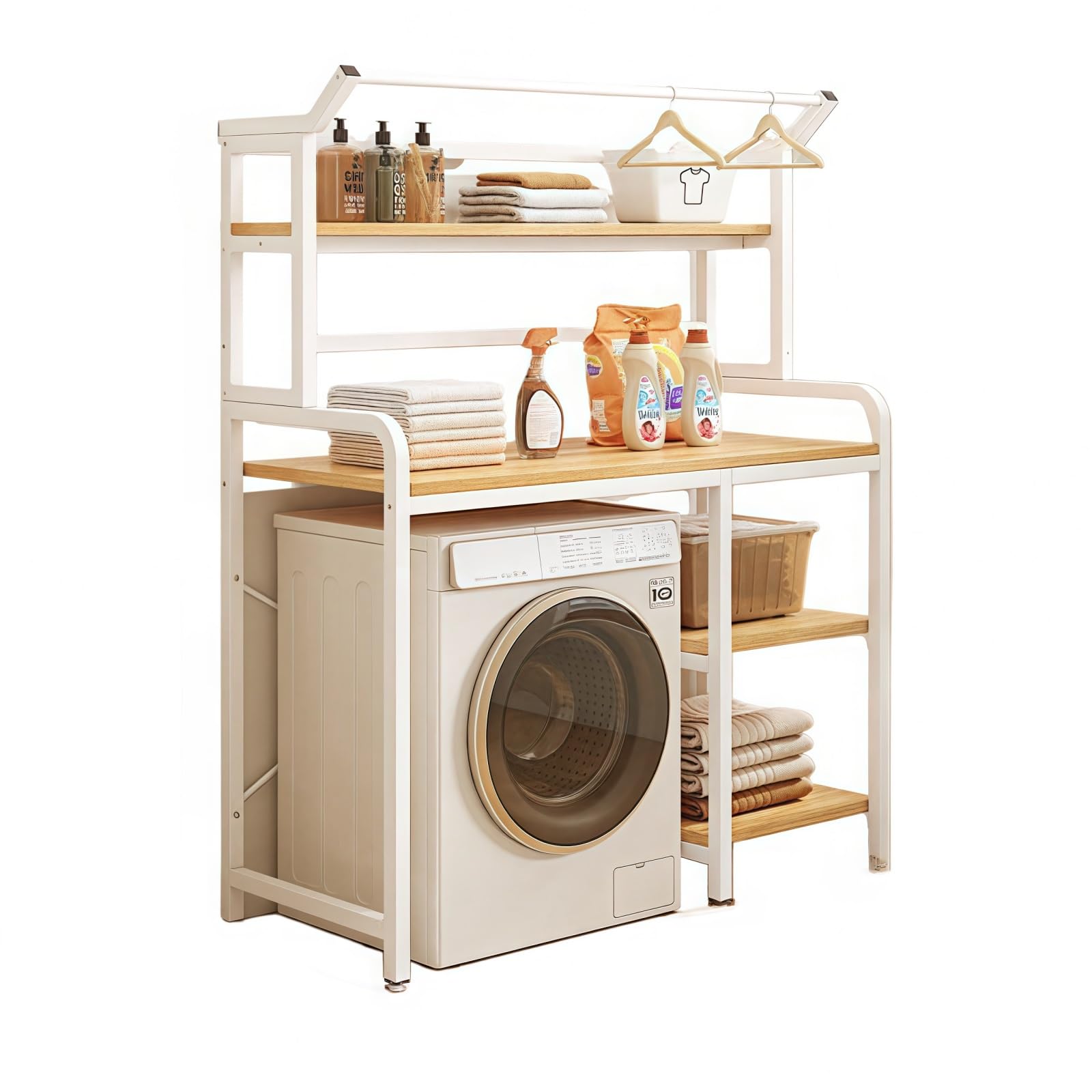 ◇大阪府神戸市配達料無料！◇ランドリーラック◇洗濯機上収納ラック