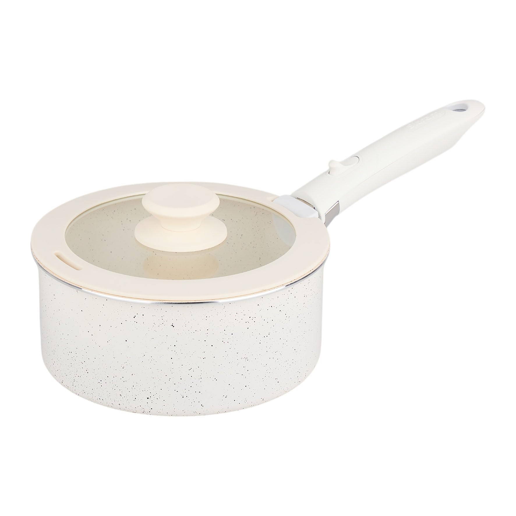 Sitram 716977 Batterie de cuisine 10 pcs en aluminium blanc – Revêtement céramique sain sans PFAS – 2 poêles Ø20/28, 2 casseroles Ø18/20, 1 sauteuse Ø26 + 3 couvercles – Tous feux dont induction