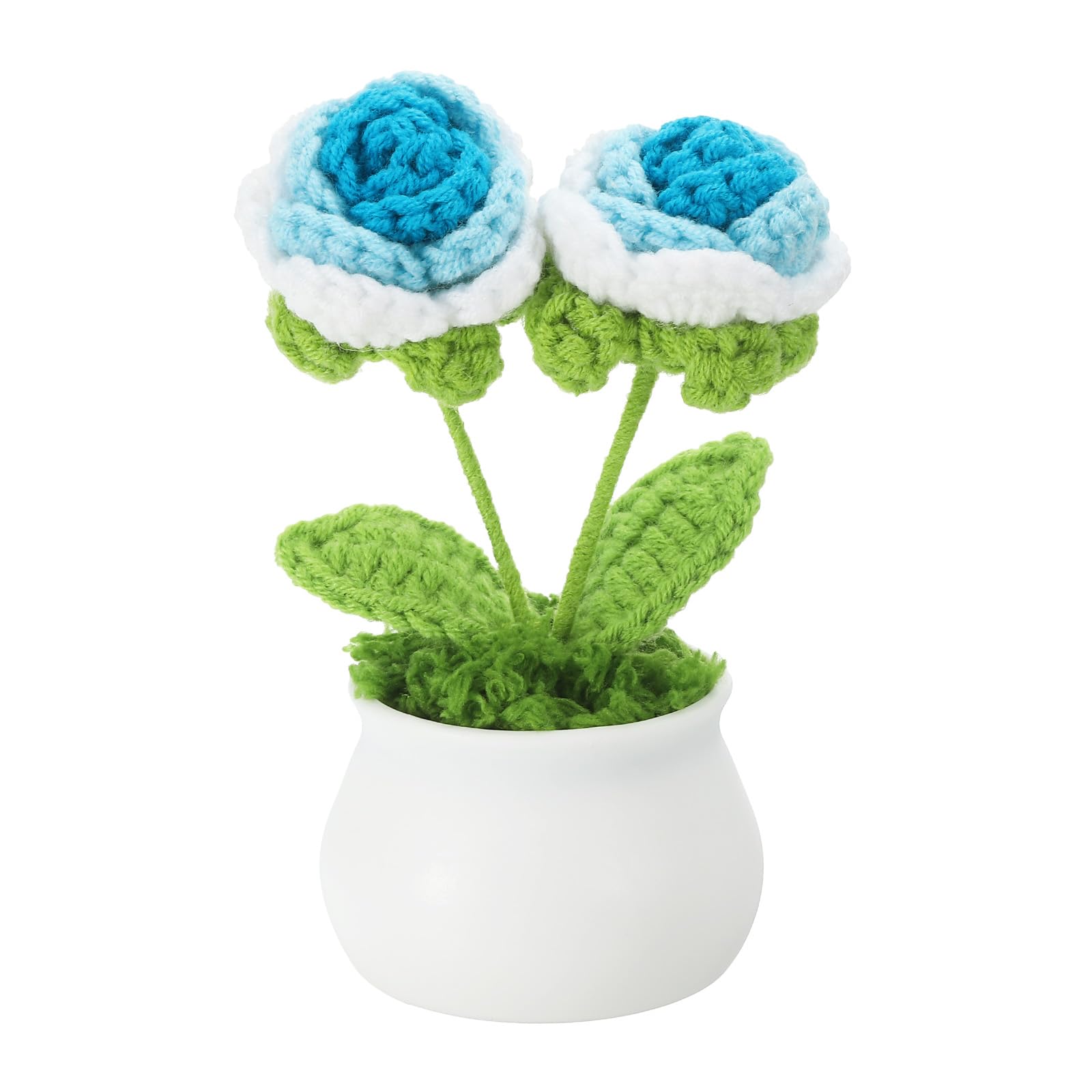 PATIKIL Crochet Flowers Potted
