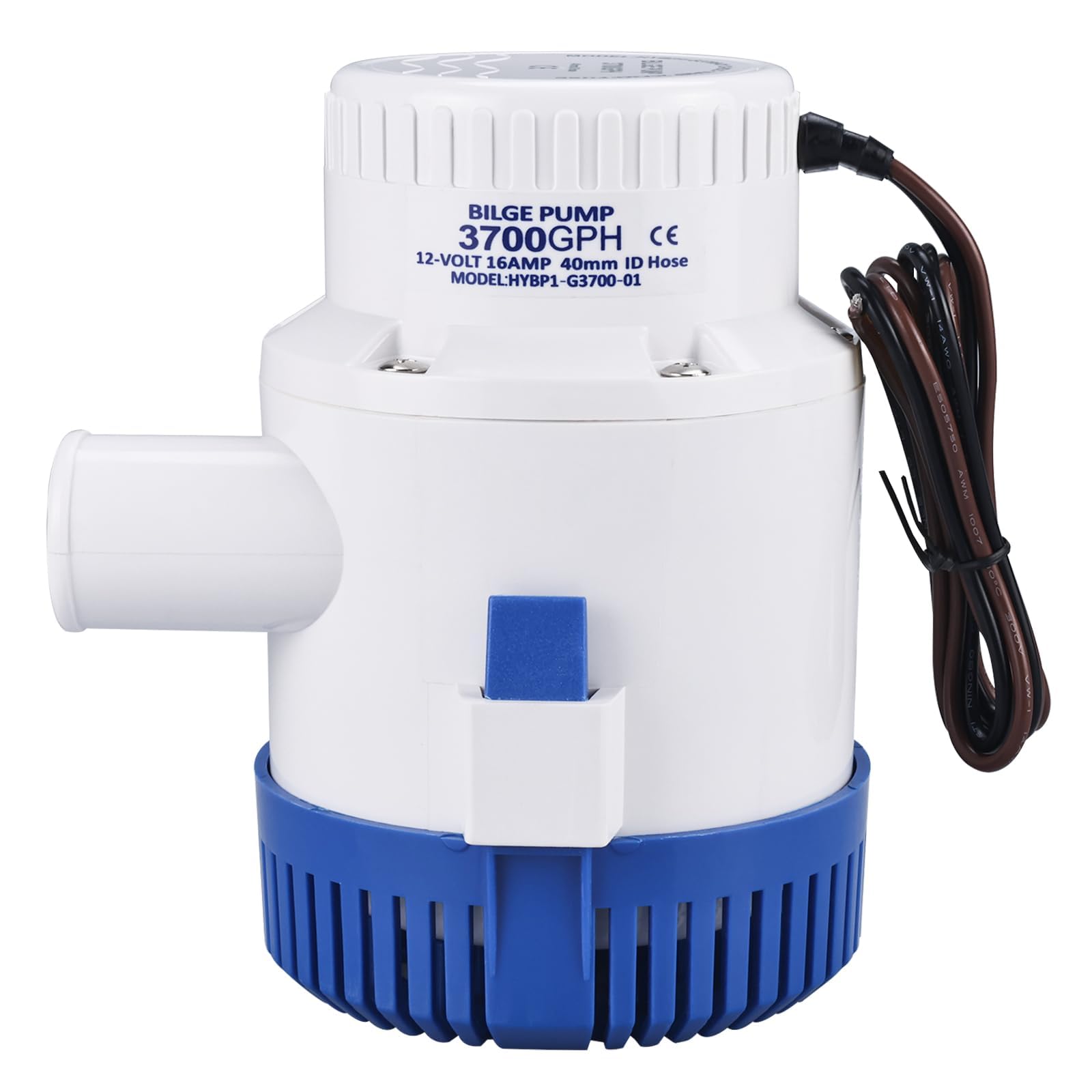 FreeTec Bomba de achique sumergible de 12 V, 235 LPM, bomba de agua de 40 mm, para caravanas, camping, marina, barco de pesca, piscina pequeña y fuente