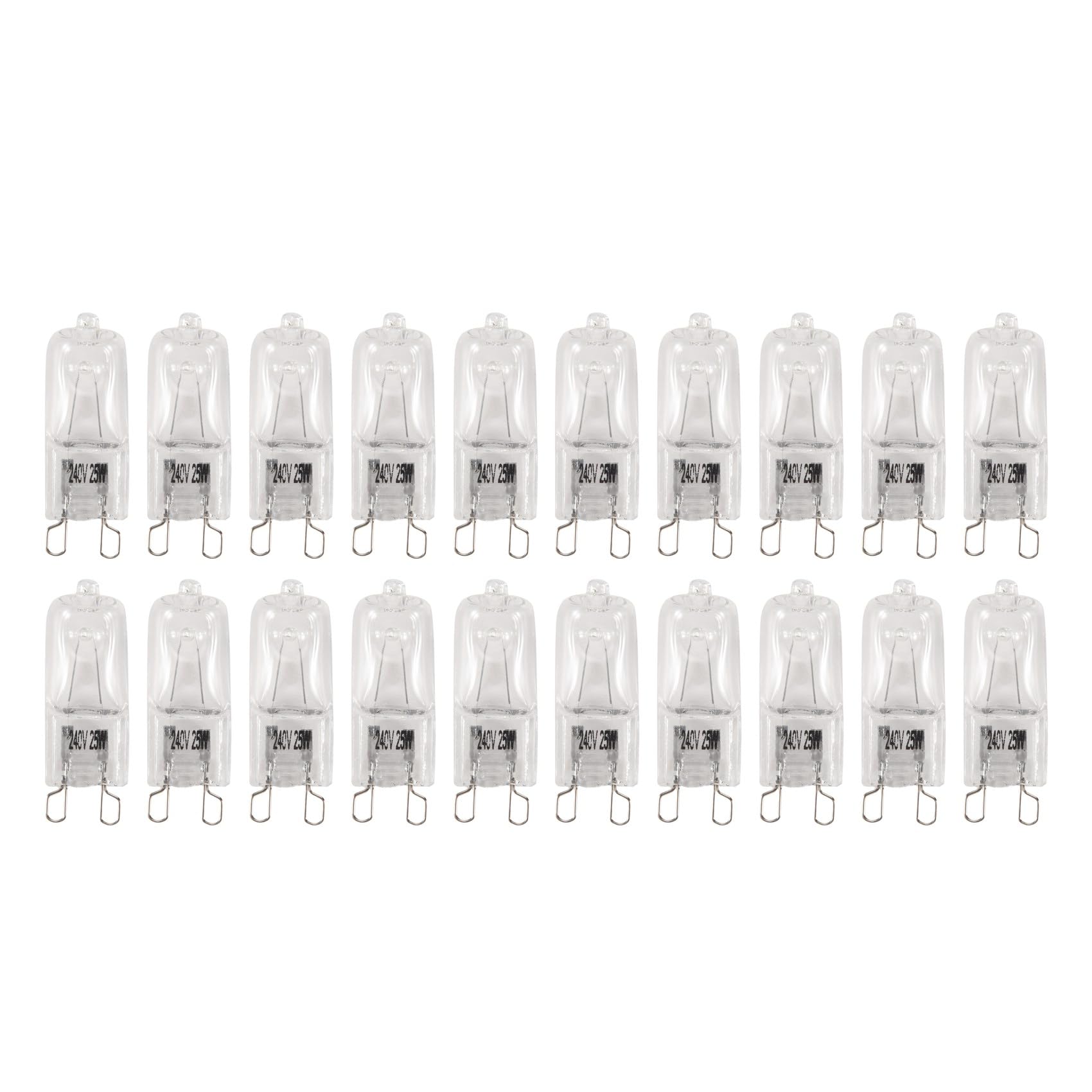 Uikdjgu 20Pcs,25W Clear Lamps Dimmable,Warm White 2800K for Chandeliers,Pendants,Landscape Lights