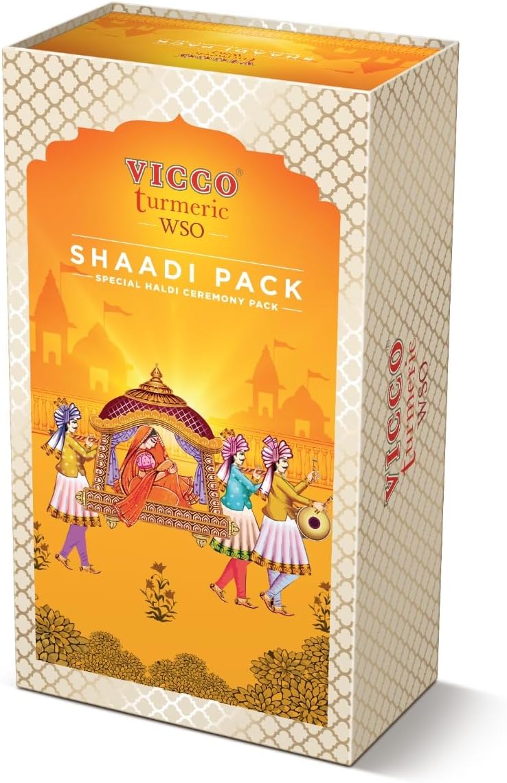 ViccoTurmeric WSO Cream Shaadi Pack | Stain-Free, Ready-to-Use Ubtan for Haldi Ceremony (Shaadi Wali Haldi) [200g | Pack Of 1]