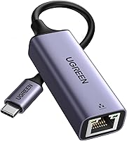 Vista 1 de UGREEN Adaptador USB C a Ethernet, Adaptador Ethernet Plug and Play de 1Gbps, Carcasa de Aluminio, (Compatible con Thunderbolt 4/3) a Dongle de Red
