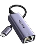UGREEN USB C to Ethernet Adapter, Plug and Play 1Gbps Ethernet Adapter, Aluminum Case, (Thunderbolt 4/3 Compatible) to RJ45 Network Dongle, Compatible for MacBook Pro/Air, iPhone 16 Pro/Max, iPad, XPS