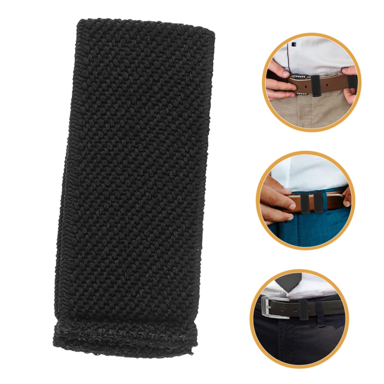 MUSISALY Belt Loop Belt Retainer 6 Pcs Elastic Belt Holders Belt Loop for Men Webbing Strap Retainer Backpack Strap Keeper