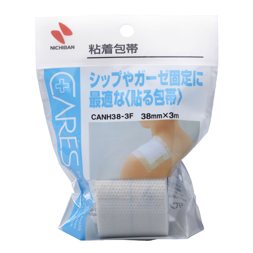 Amazon | ニチバン ケアーズ 粘着包帯 38mm×3m CANH38-3F | NICHIBAN