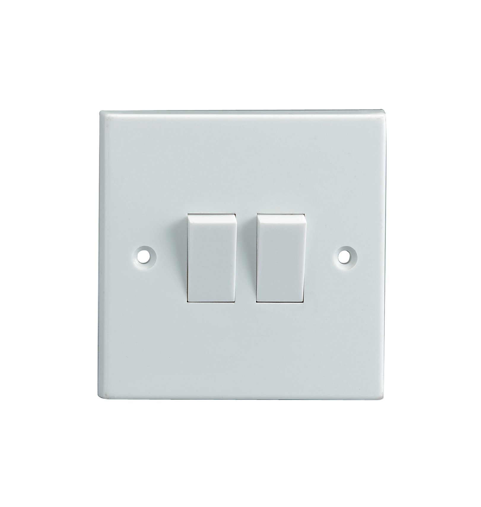 Commutateur blanc E341BC Electrovision pour remplacer un double interrupteur - 2