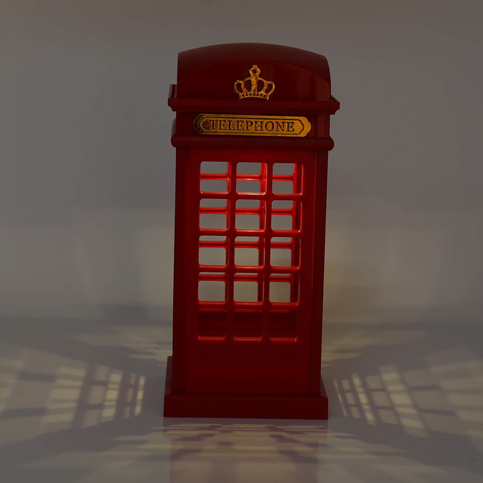 Londyńska Budka Telefoniczna Brytyjska Budka Telefoniczna Płótno Pic Red Abs Led Kreatywna Retro Klasyczna Budka Telefoniczna Lampka Nocna Czujnik Dotykowy Możliwość