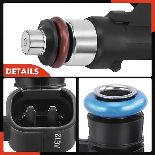 Miniatura 7 de A-Premium Inyectores de combustible compatibles con Nissan Altima 2007-2013, Sentra 2007-2012, Rogue 2008-2013, Rogue Select 2014-2015, 2.5L 4-PC Set