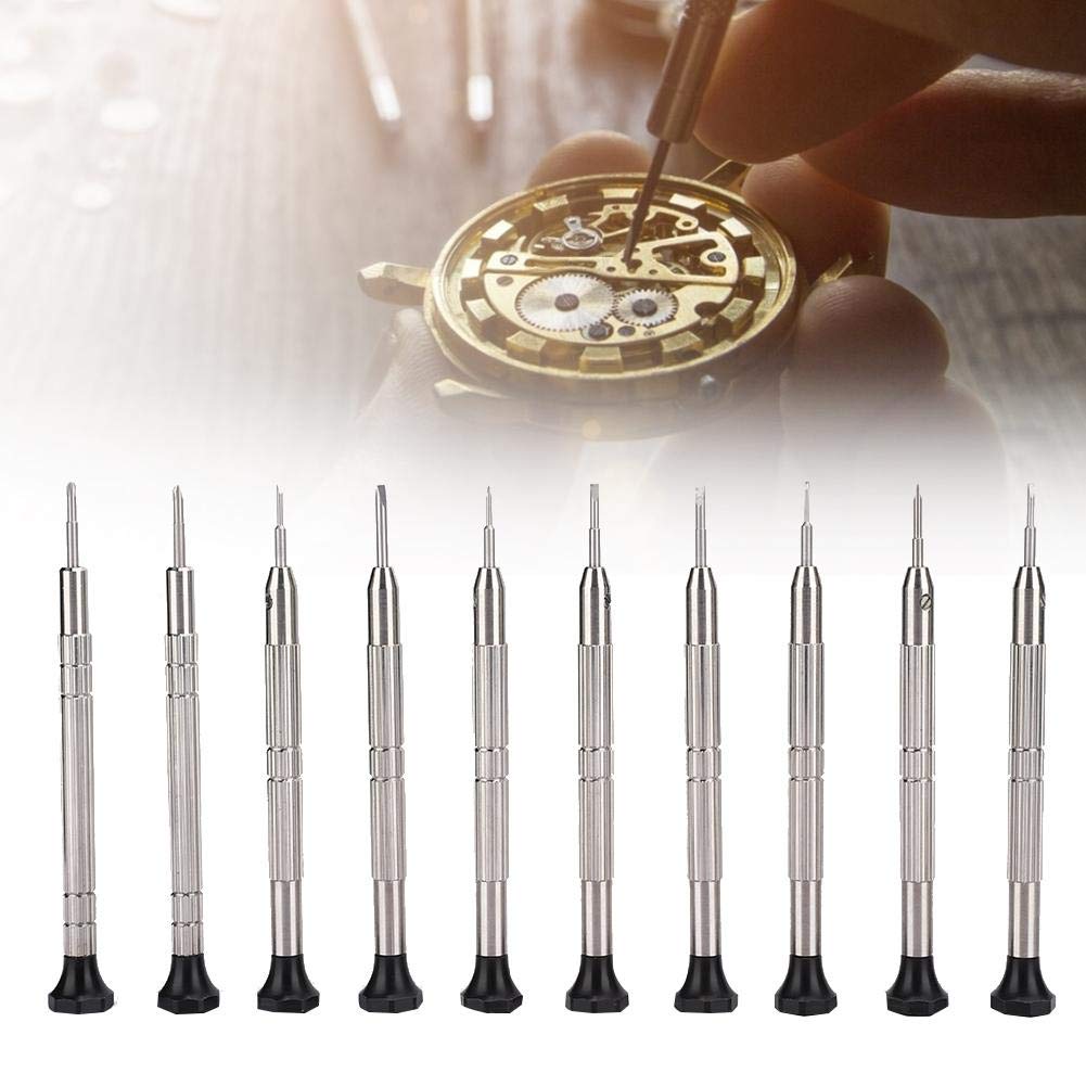 Set di cacciaviti Portatili per Orologi, cacciaviti per Orologi, cacciaviti di precisione in Acciaio Inossidabile per progetti Fai da Te di Occhiali da Sole, Riparazione