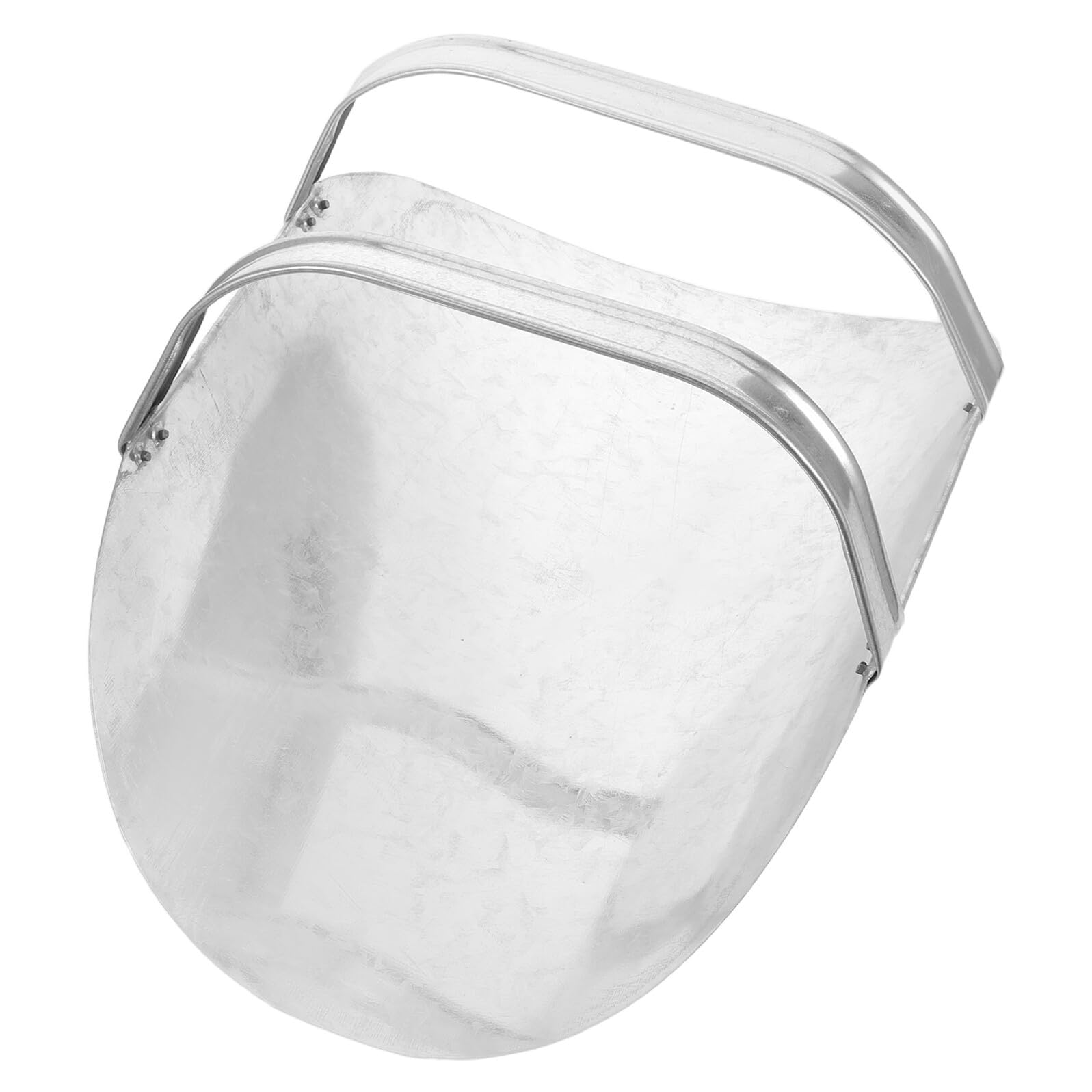 VANZACK Pelle Métallique Galvanisée 40 CM pour Aliments Animaux Pelle à Grains et Croquettes Multifonction Robuste pour Élevage Ferme et Usage Extérieur