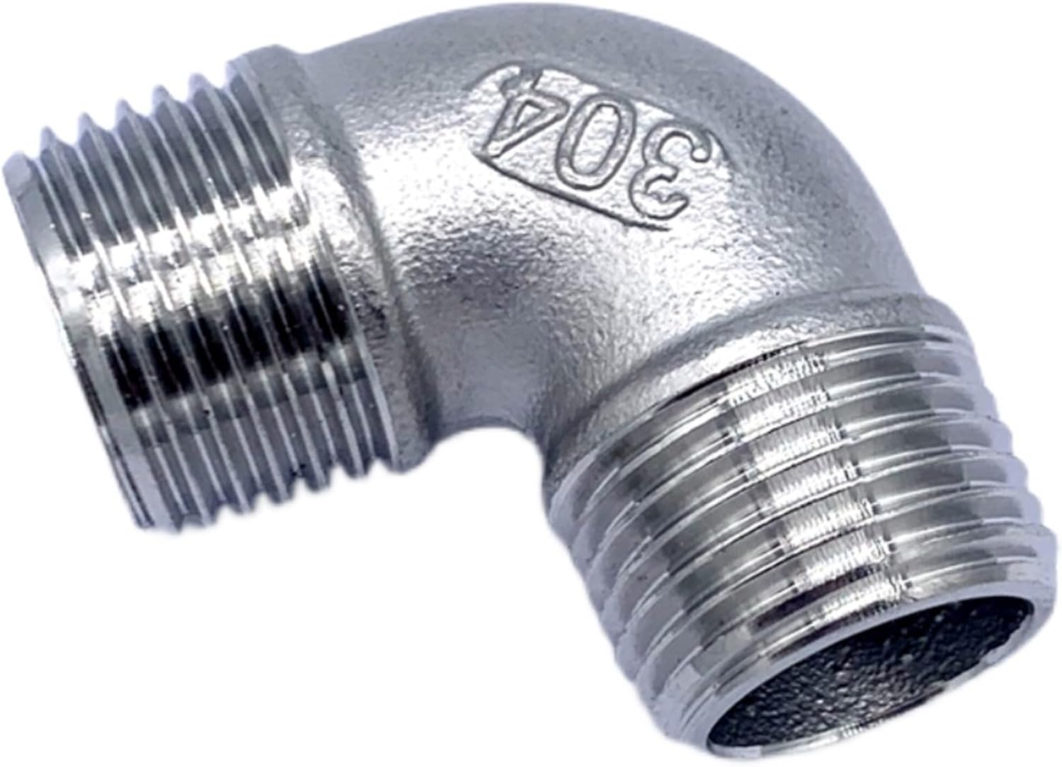 Stainless Steel Elbow 1/4'' - 2'' BSP Male Thread 304 Stainless Steel Equal 90 Degree Elbow Water Pipe Fitting SS304 Joint Connector(2")