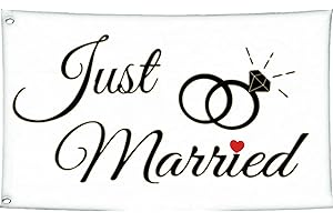 Just Married Flag - Symbol of New Beginnings