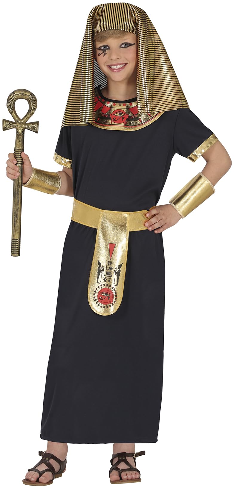 Partycolare- Costume Bambino Egiziano Tutankhamun 4-6 anni