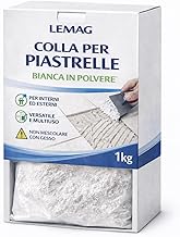 White Tile Glue Powder 1kg - High Adhesion - For Indoor and Outdoor Floors and Coatings - Lemag srl