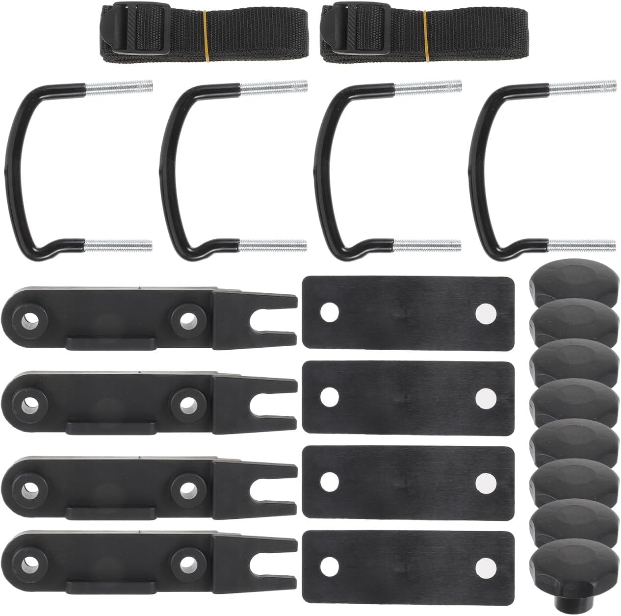 Balacoo Roof Rack U Bracket Mounting Bolts Set for Car Cargo Carrier Installation Accessories Compatible with Flat Roof Luggage Racks