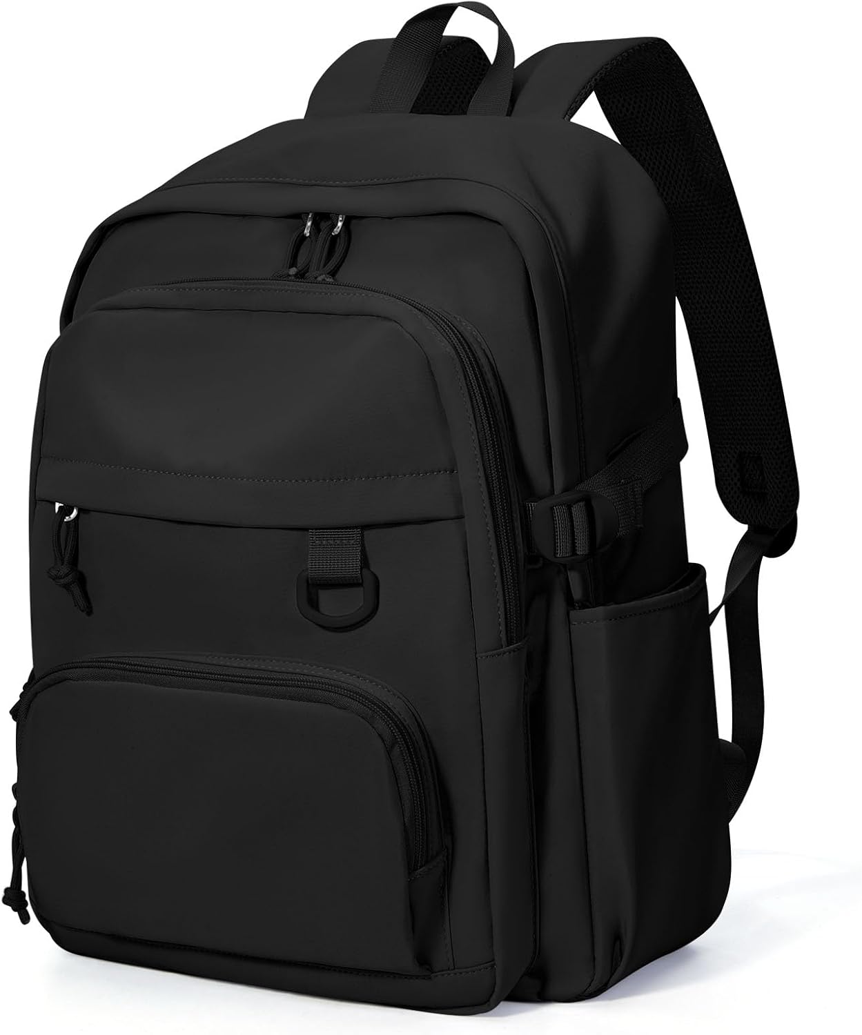 Black Lightweight Backpack for College & High School Backpack With Lots of Pockets Cute School Bag for Girls Boys, Large Capacity Bookbag for Women Men, Waterproof Teens Casual Daypack Backpack - Amazon product rated Grade B