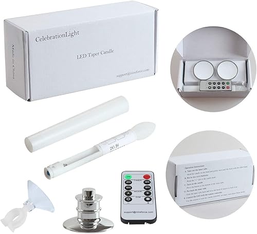 Miniatura 45 de Velas para ventana, funcionan con pilas, temporizadores remotos, luces LED sin llama, velas eléctricas con tapones extraíbles, portavelas para Base