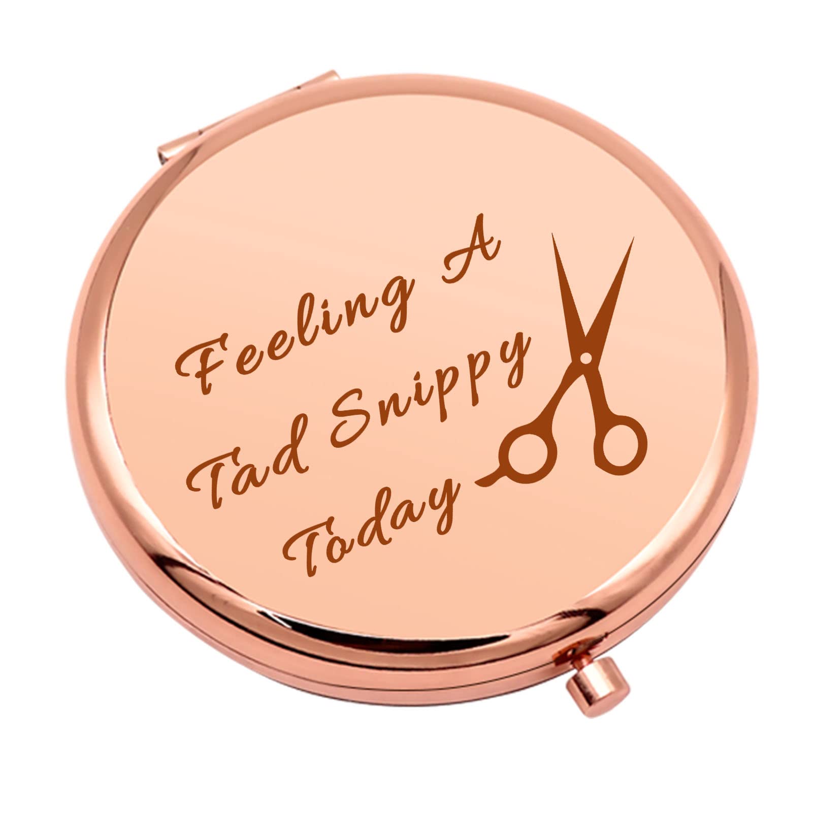 Hair Dresser Gift Idea for Women Hair Stylist Gifts Appreciation Gifts Compact Mirror for Salon Barber Gifts for Women Funny Hairdresser Gift Pocket Makeup Mirror Cosmetology Graduation Gifts