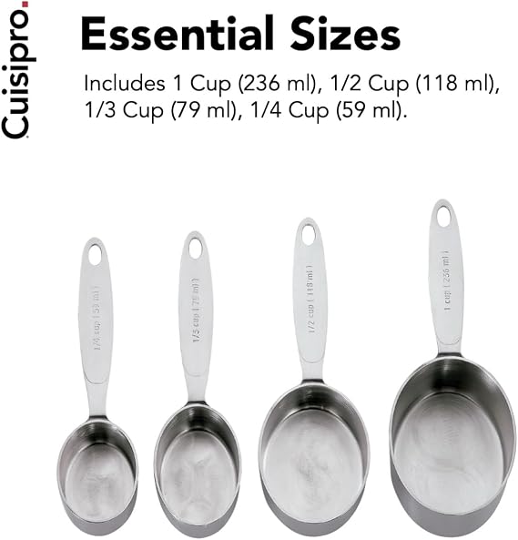 Cuisipro Stainless Steel Measuring Cup Set