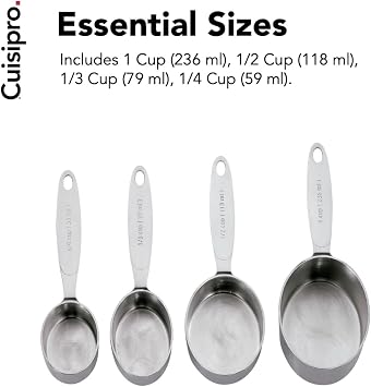 Cuisipro Stainless Steel Measuring Cup Set