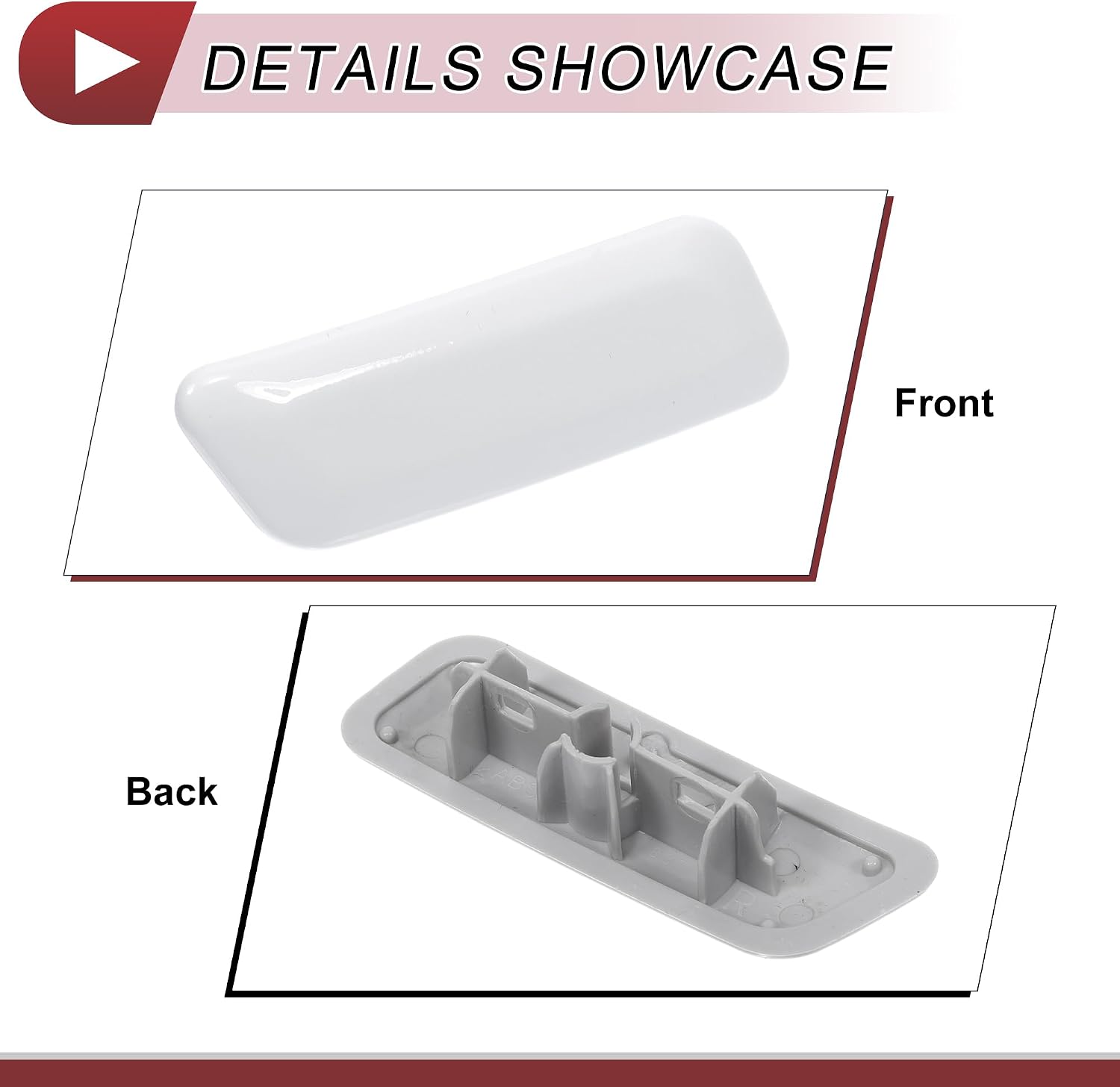 Front Right Bumper Headlight Washer Nozzle Cover Cap No.8504460150A0 Bumper Trim Nozzle Cover for Lexus GX460 2010-2013 White Plastic 1 Pc