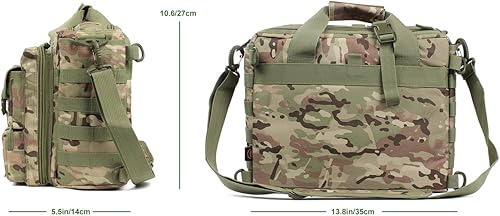 Miniatura 3 de Maletín táctico, 15 "hombres mensajero bolsa militar maletín para hombres