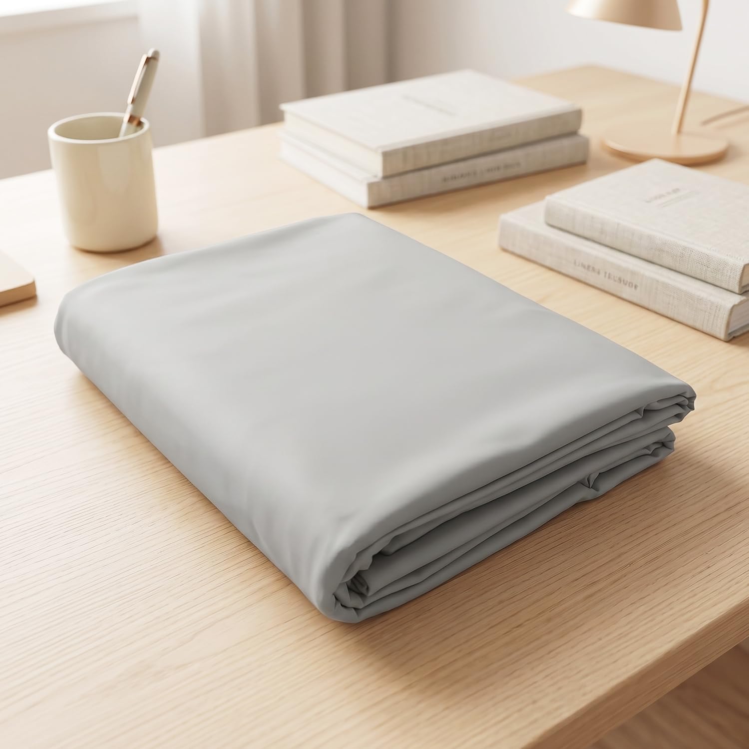 Mattress Cover for 2-4" Thick Japanese Futon Mattress, Floor Mattress Tatami Mats Cover with Zipper, Dustproof and Machine Washable, 84" L×58" W, Grey, Full