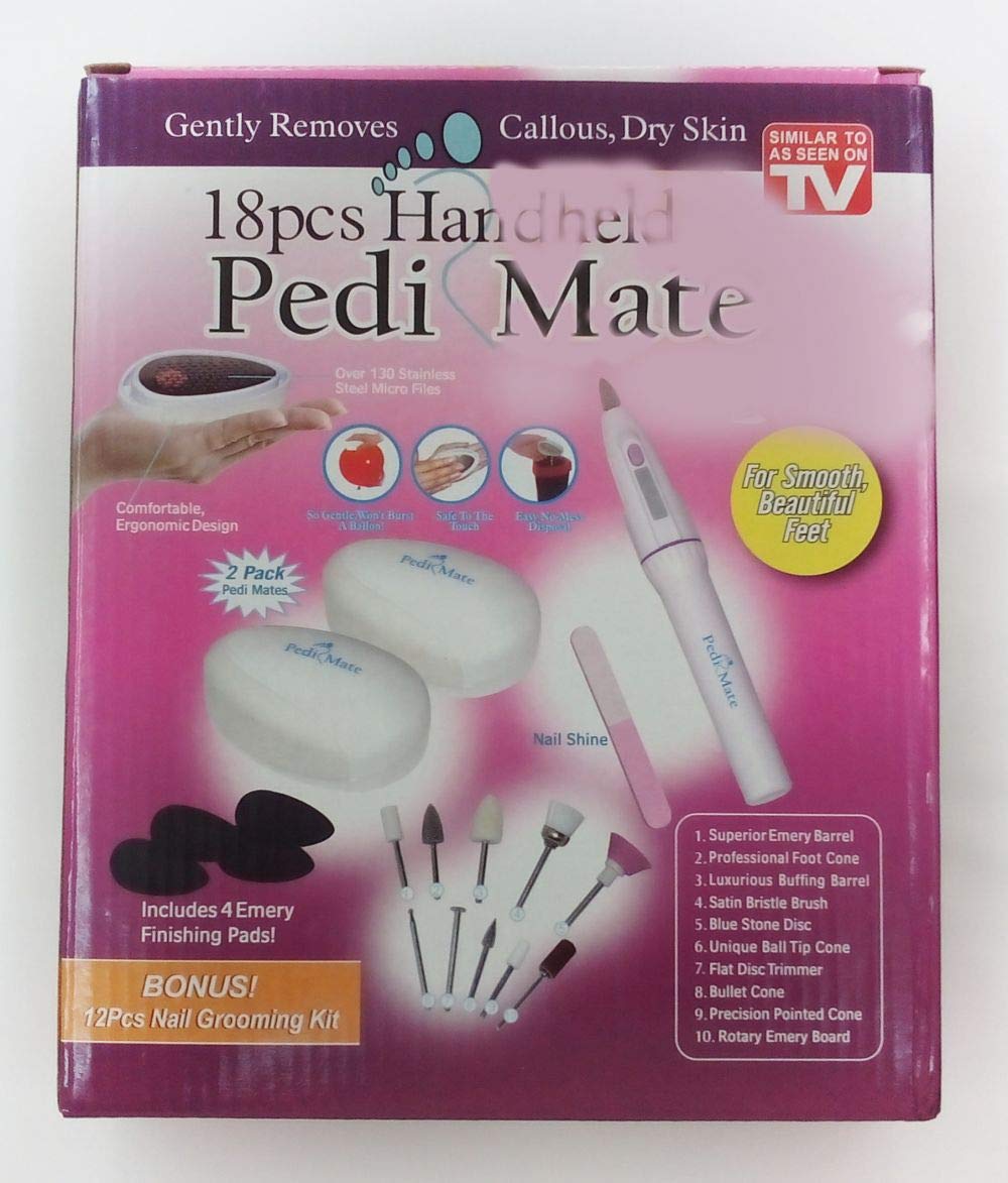 Pedi Mate 18pc Handheld - DIY Pedicure & Maniure Set